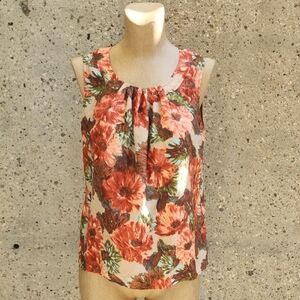 Talbots Silk Floral Blouse